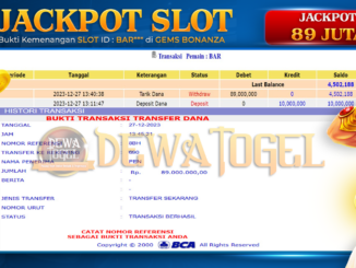 BUKTI JP DEWATOGEL #1126